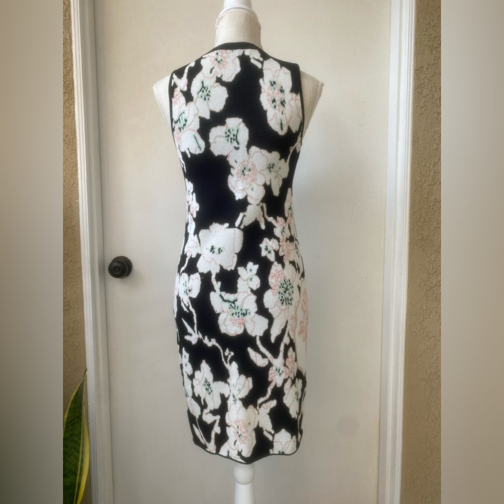 rachel rachel roy floral sweater dress fine woven wiggle body con midi dress xs - Picture 6 of 12